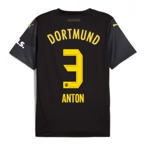 Borussia Dortmund Waldemar Anton #3 Venkovní Dres 2024-25 Krátký Rukáv